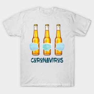 Coronavirus Funny Beer Drinking T-Shirt